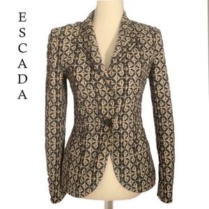 Escada black and white blazer